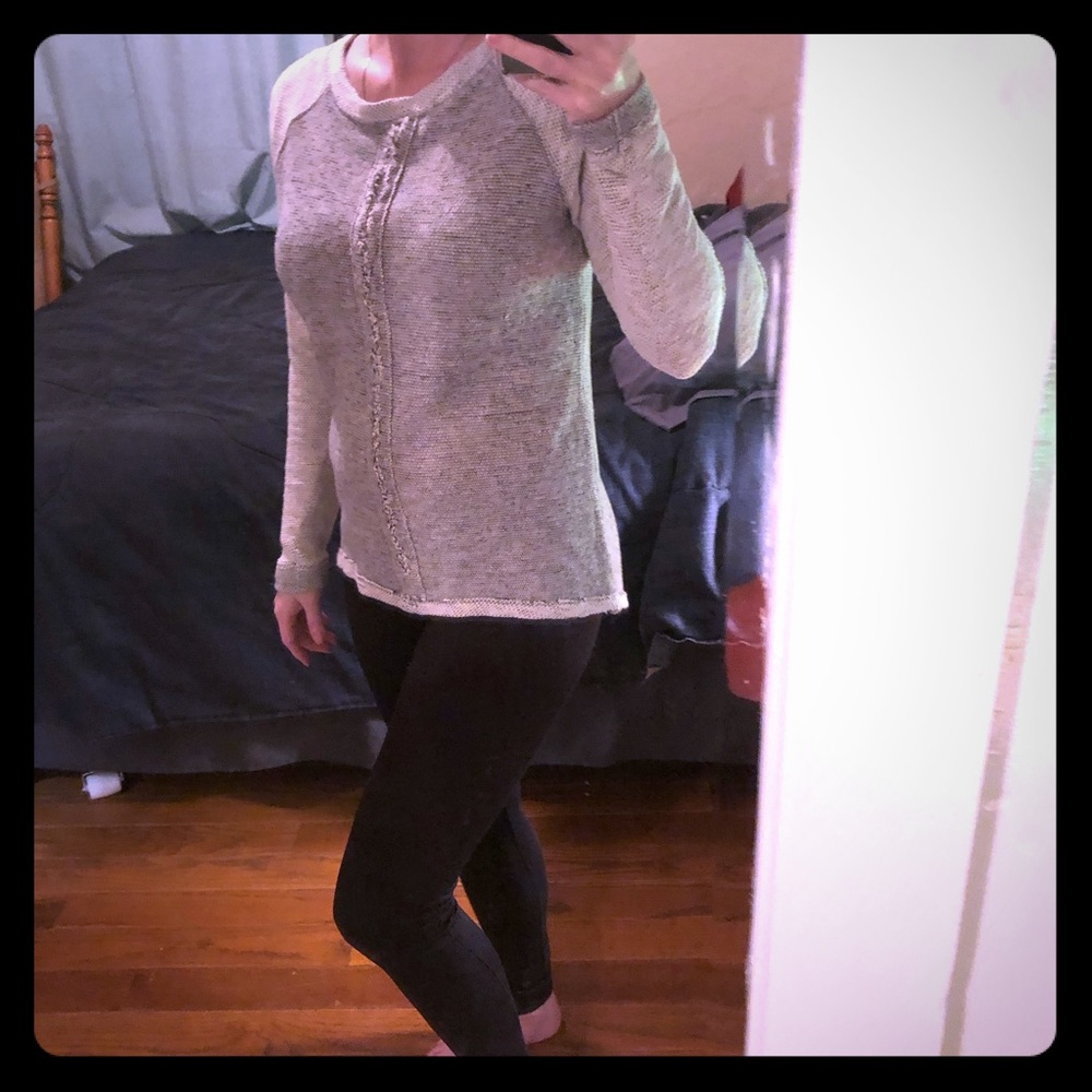 Relaxed textured sweatshirt